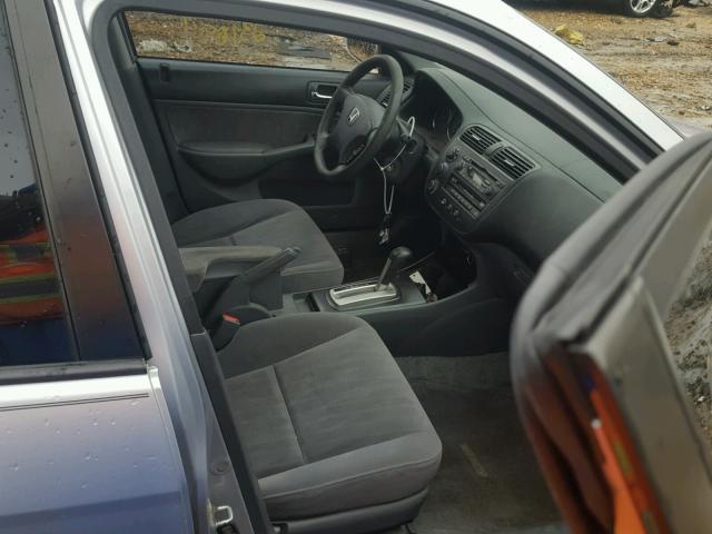 1HGES268X3L030474 - 2003 HONDA CIVIC EX ვერცხლისფერი ფოტო 5