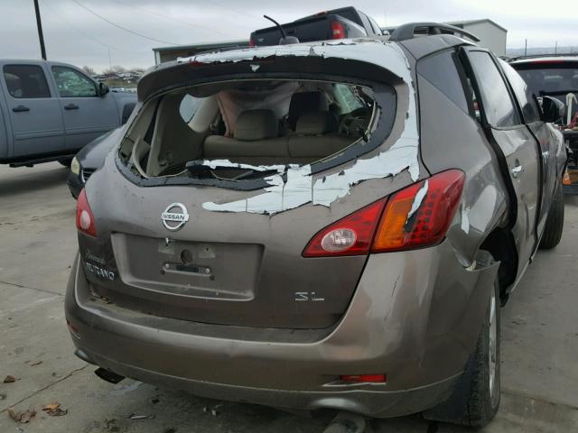 JN8AZ1MU0AW001391 - 2010 NISSAN MURANO S BROWN photo 4