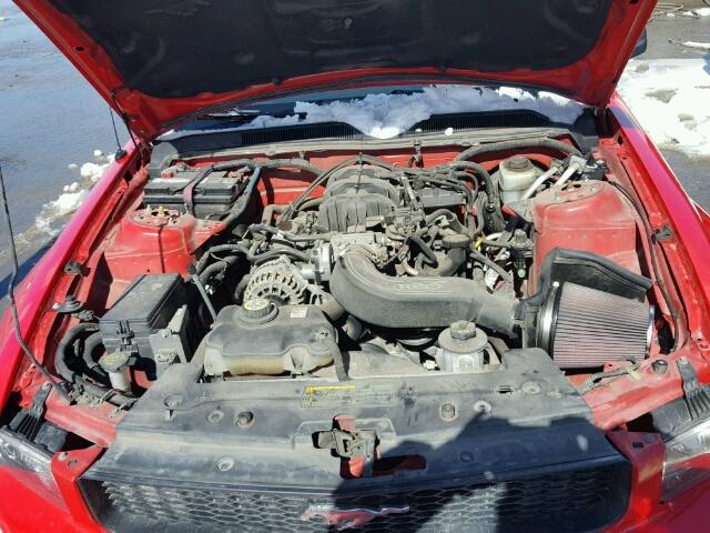 1ZVFT80N965176405 - 2006 FORD MUSTANG RED photo 7