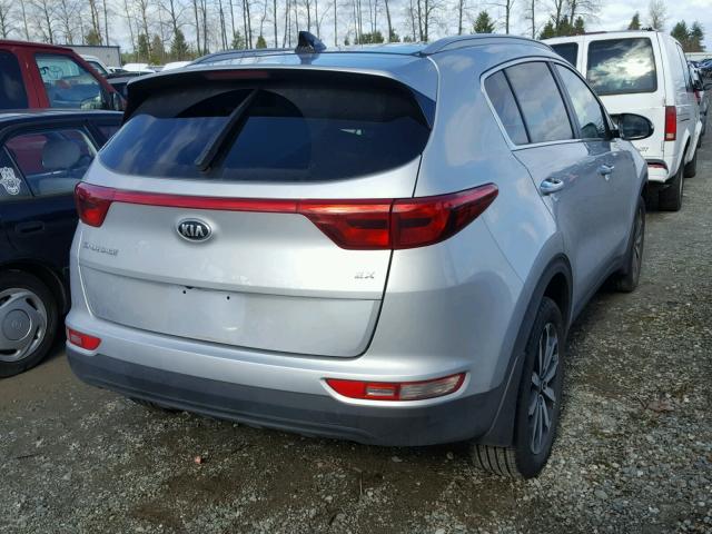 KNDPNCAC8H7208284 - 2017 KIA SPORTAGE E SILVER photo 4