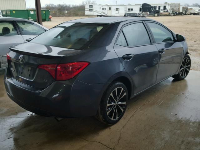 5YFBURHE0HP659165 - 2017 TOYOTA COROLLA L GRAY photo 4