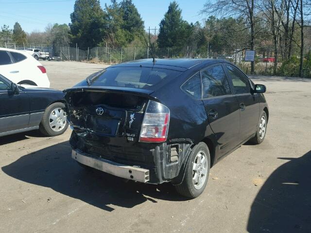 JTDKB20U753110051 - 2005 TOYOTA PRIUS BLACK photo 4