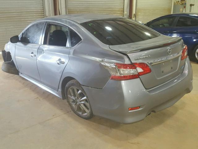 3N1AB7AP7EY323268 - 2014 NISSAN SENTRA S SILVER photo 3