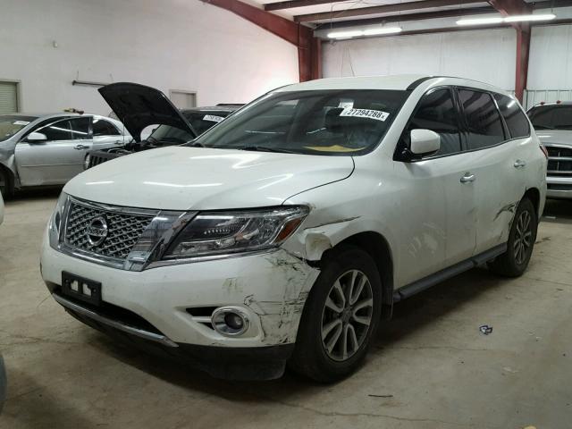 5N1AR2MN4FC628285 - 2015 NISSAN PATHFINDER WHITE photo 2