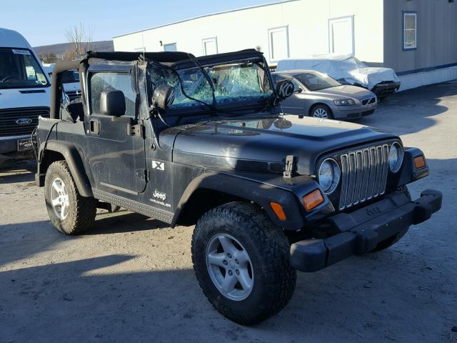 1J4FA39S25P384367 - 2005 JEEP WRANGLER X BLACK photo 1