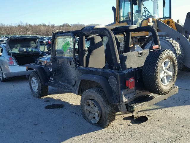 1J4FA39S25P384367 - 2005 JEEP WRANGLER X BLACK photo 3