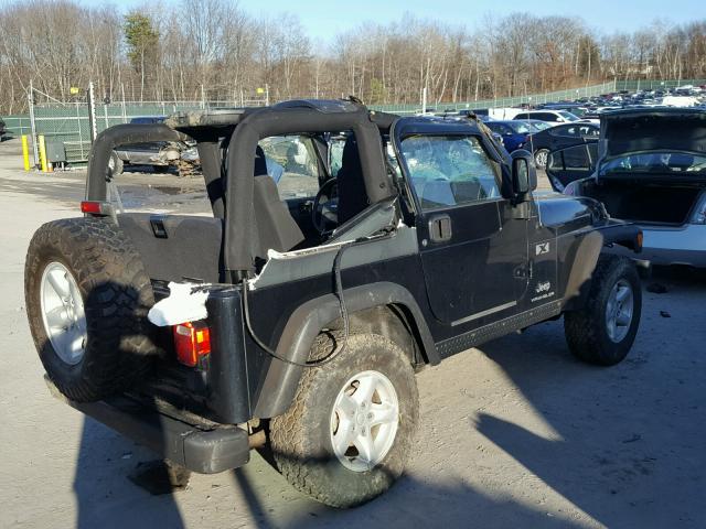 1J4FA39S25P384367 - 2005 JEEP WRANGLER X BLACK photo 4