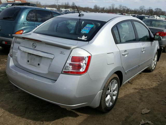 3N1AB6AP2BL648798 - 2011 NISSAN SENTRA 2.0 SILVER photo 4