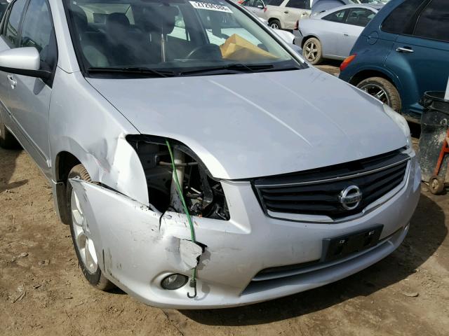 3N1AB6AP2BL648798 - 2011 NISSAN SENTRA 2.0 SILVER photo 9