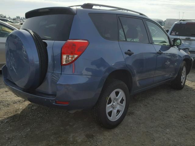 JTMZD33VX76040503 - 2007 TOYOTA RAV4 BLUE photo 4