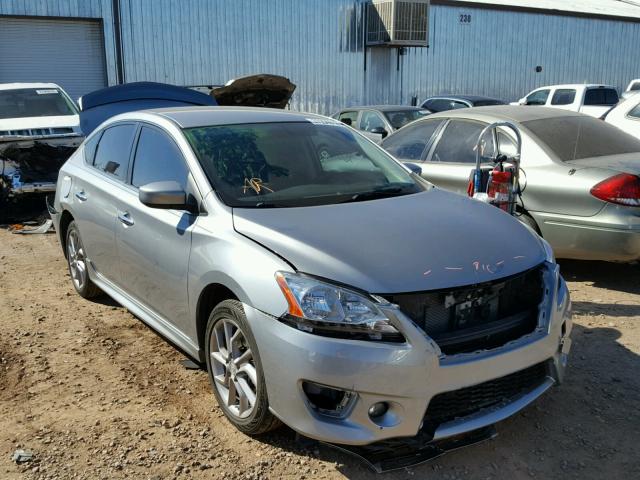 3N1AB7AP5EY307263 - 2014 NISSAN SENTRA S GRAY photo 1