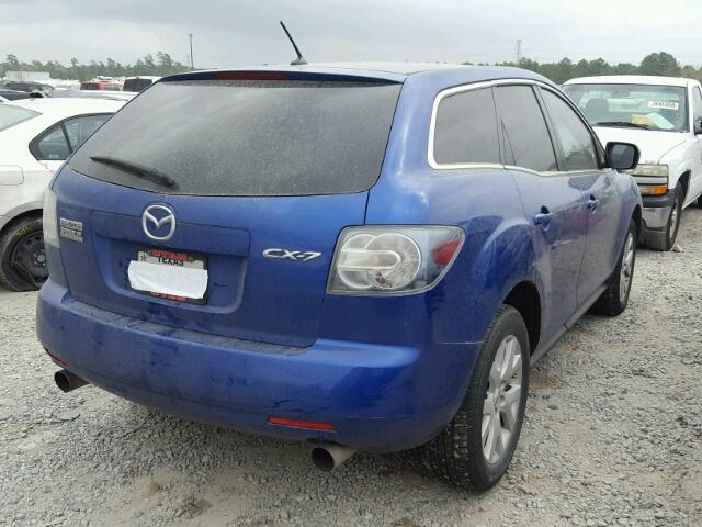 JM3ER293080172830 - 2008 MAZDA CX-7 BLUE photo 4