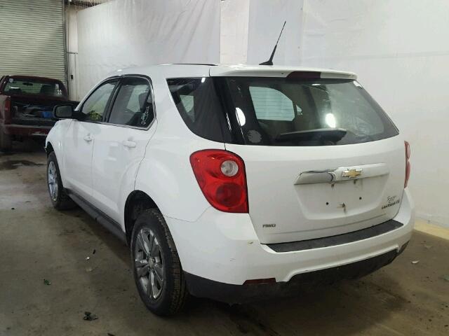 2CNFLCEW3A6290559 - 2010 CHEVROLET EQUINOX LS WHITE photo 3