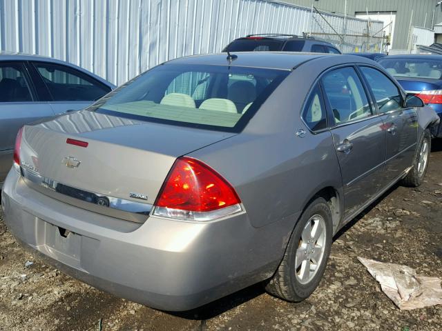 2G1WT58K379319082 - 2007 CHEVROLET IMPALA LT BROWN photo 4