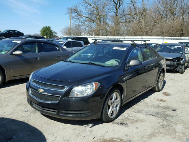 1G1ZB5EB4AF314301 - 2010 CHEVROLET MALIBU LS BLACK photo 2