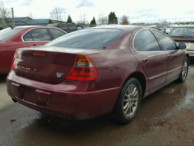 2C3HE66G81H512666 - 2001 CHRYSLER 300M MAROON photo 4