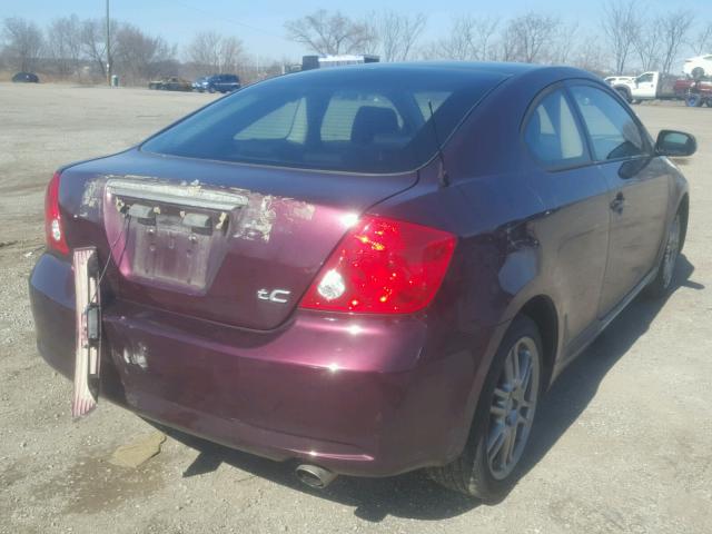 JTKDE167750031002 - 2005 TOYOTA SCION TC 栗色 照片 4