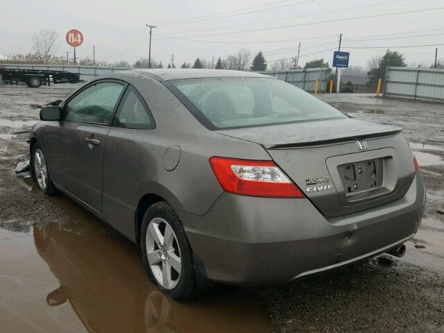 2HGFG11847H547232 - 2007 HONDA CIVIC EX ნაცრისფერი ფოტო 3