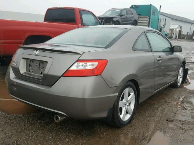 2HGFG11847H547232 - 2007 HONDA CIVIC EX GRAY photo 4