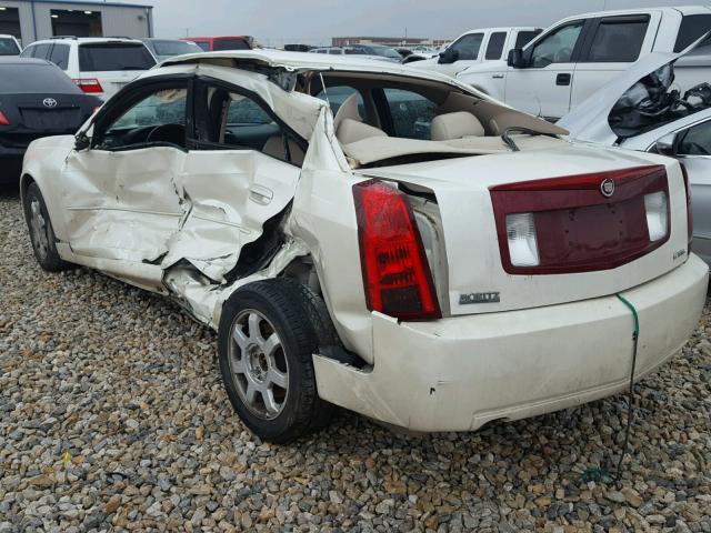 1G6DM57N230162658 - 2003 CADILLAC CTS WHITE photo 3