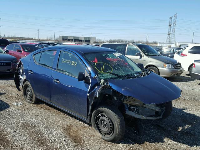 3N1CN7AP2EL876830 - 2014 NISSAN VERSA BLUE photo 1