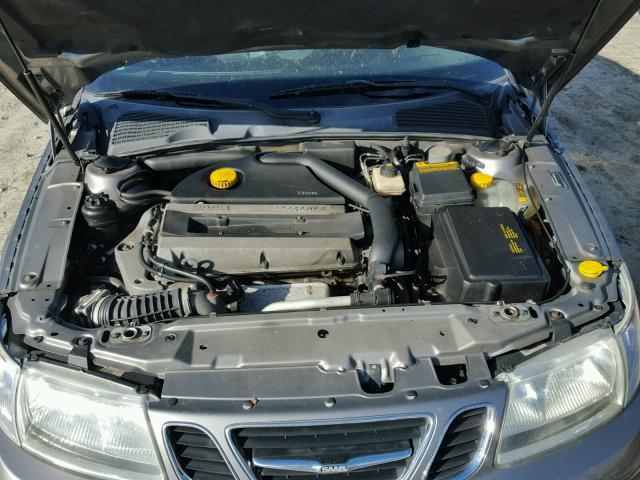 YS3EH49G053502592 - 2005 SAAB 9-5 AERO GRAY photo 7