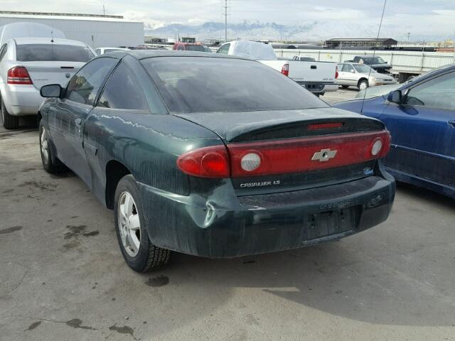 1G1JF12F547248468 - 2004 CHEVROLET CAVALIER L GREEN photo 3