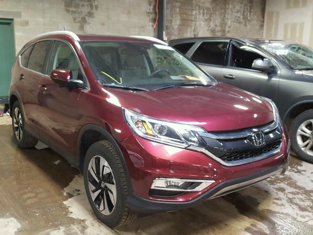 5J6RM4H93GL018758 - 2016 HONDA CR-V TOURI BURGUNDY photo 1