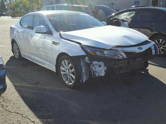 5XXGN4A70FG426247 - 2015 KIA OPTIMA EX WHITE photo 1