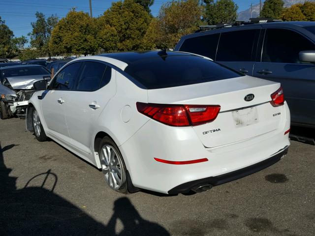 5XXGN4A70FG426247 - 2015 KIA OPTIMA EX WHITE photo 3