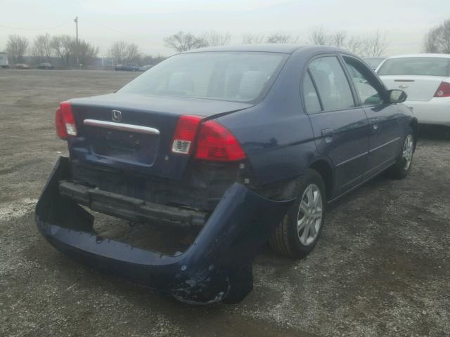 2HGES26773H514607 - 2003 HONDA CIVIC EX ლურჯი ფოტო 4