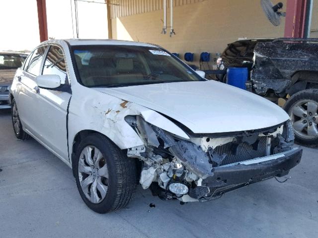 1HGCP36839A017505 - 2009 HONDA ACCORD EXL WHITE photo 1