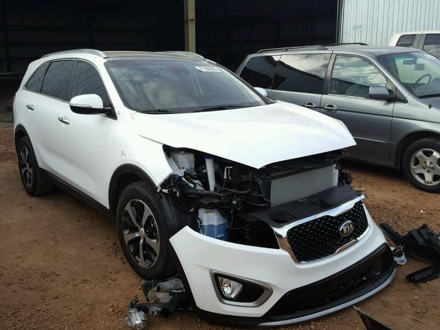 5XYPH4A50HG314407 - 2017 KIA SORENTO EX WHITE photo 1