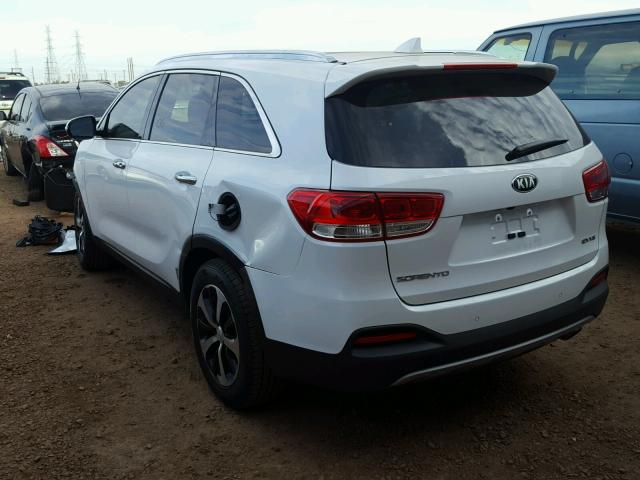 5XYPH4A50HG314407 - 2017 KIA SORENTO EX WHITE photo 3