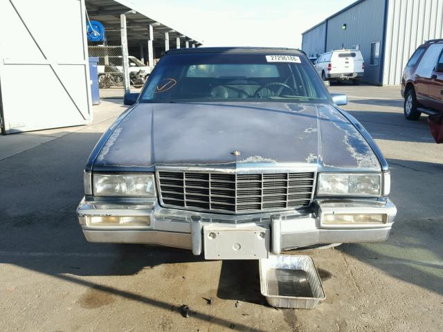 1G6CD53B2P4290064 - 1993 CADILLAC DEVILLE BLUE photo 9