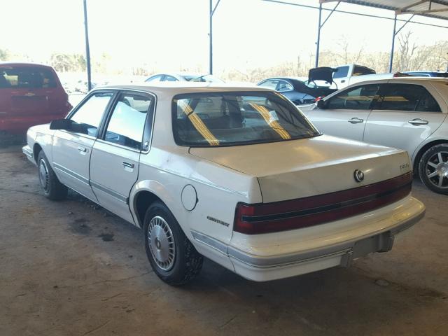 3G4AG55N5PS622397 - 1993 BUICK CENTURY SP WHITE photo 3