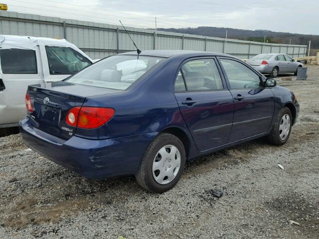 1NXBR32E84Z233059 - 2004 TOYOTA COROLLA CE BLUE photo 4