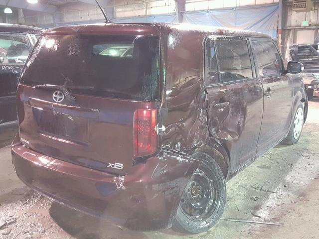 JTLKE50E481040272 - 2008 TOYOTA SCION XB შავი ფოტო 4