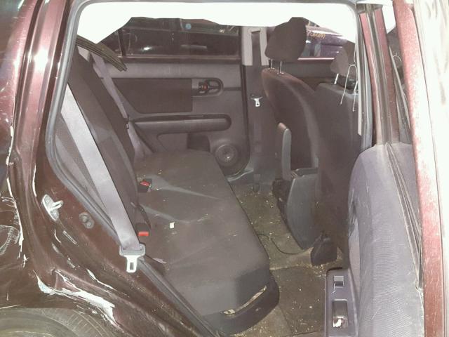 JTLKE50E481040272 - 2008 TOYOTA SCION XB შავი ფოტო 6