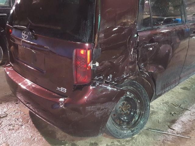 JTLKE50E481040272 - 2008 TOYOTA SCION XB შავი ფოტო 9
