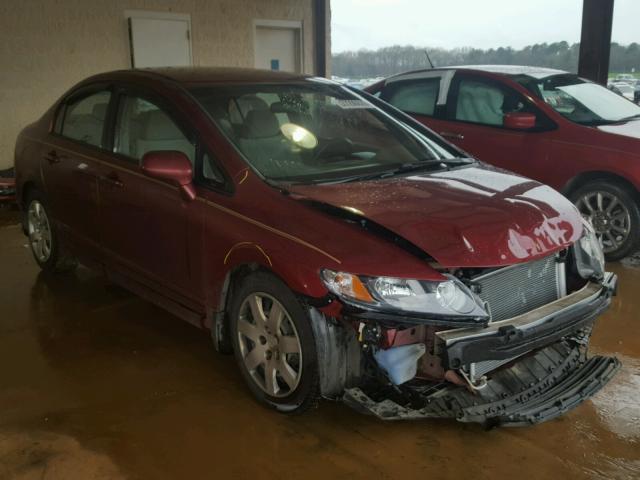 2HGFA1F50AH572782 - 2010 HONDA CIVIC LX BURGUNDY photo 1