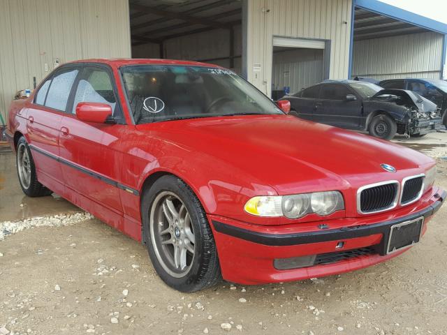 WBAGG83411DN83113 - 2001 BMW 740 I AUTO RED photo 1