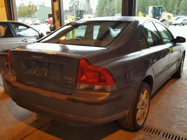 YV1RH58D622156503 - 2002 VOLVO S60 2.5T GRAY photo 4