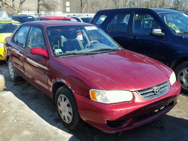 2T1BR12E51C449498 - 2001 TOYOTA COROLLA CE RED photo 1