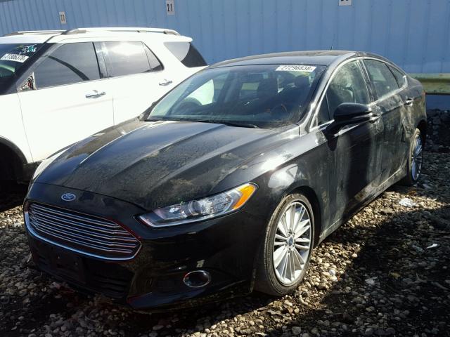 3FA6P0T97GR127862 - 2016 FORD FUSION SE BLACK photo 2