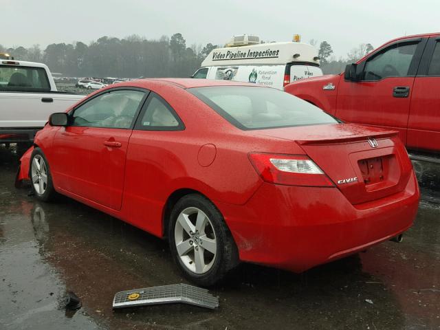 2HGFG12886H573782 - 2006 HONDA CIVIC EX RED photo 3