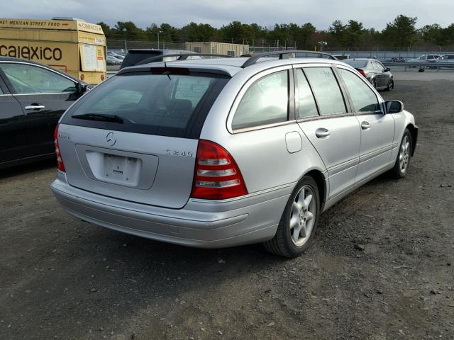 WDBRH81J53F362783 - 2003 MERCEDES-BENZ C 240 SPOR SILVER photo 4