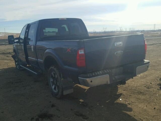 1FT8W3BT1BEB89337 - 2011 FORD F350 SUPER BLUE photo 3