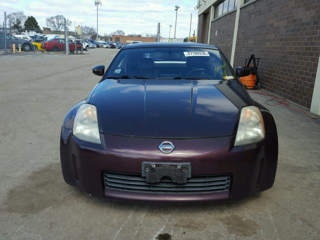 JN1AZ34E93T012171 - 2003 NISSAN 350Z COUPE MAROON photo 9