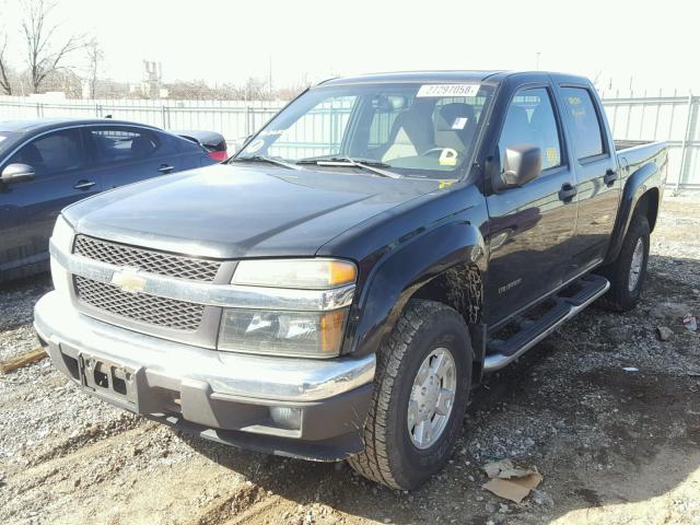 1GCDT136558261096 - 2005 CHEVROLET COLORADO BLACK photo 2